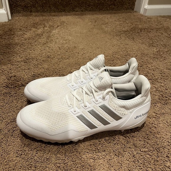 Adidas UltraBoost PE Football Cleats Men's 16 White Gray Silver Chrome HP8836 - Picture 1 of 7